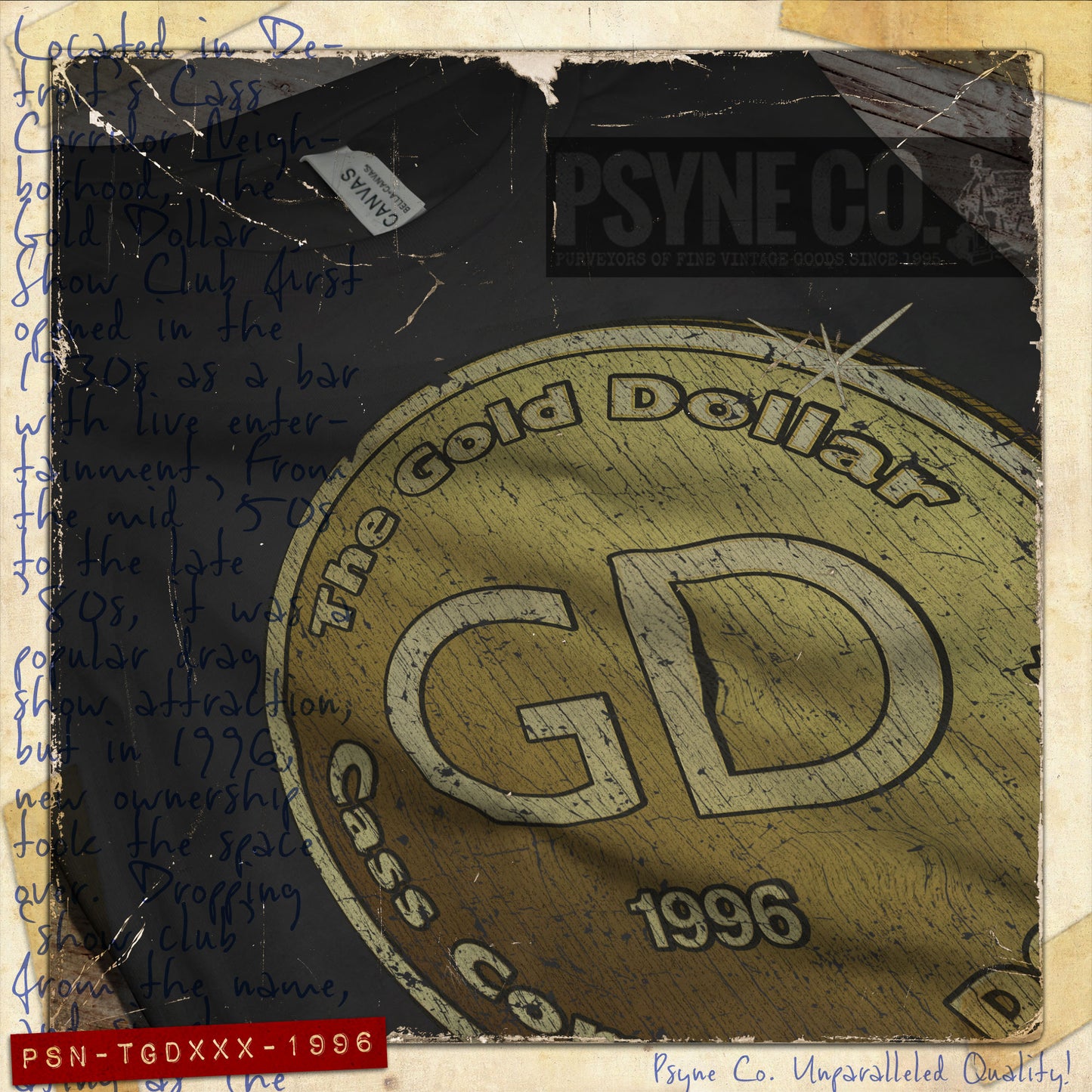 The Gold Dollar 1996 Vintage Men's T-Shirt