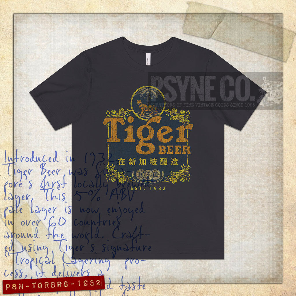 Tiger Beer Singapore 1932 Vintage Men's T-Shirt