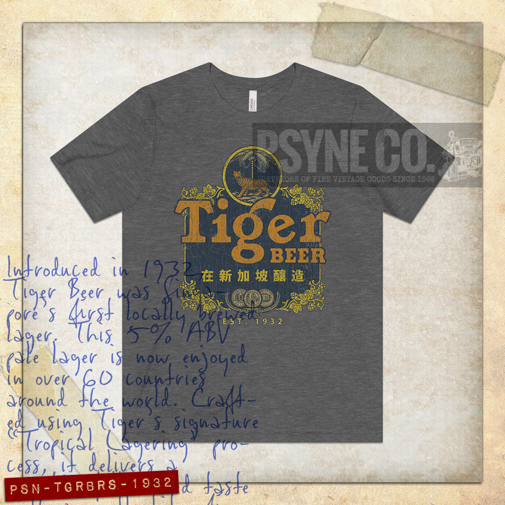 Tiger Beer Singapore 1932 Vintage Men's T-Shirt