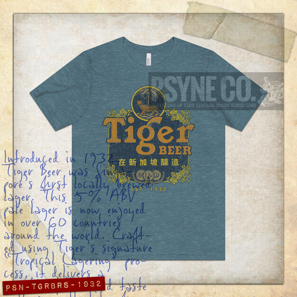 Tiger Beer Singapore 1932 Vintage Men's T-Shirt