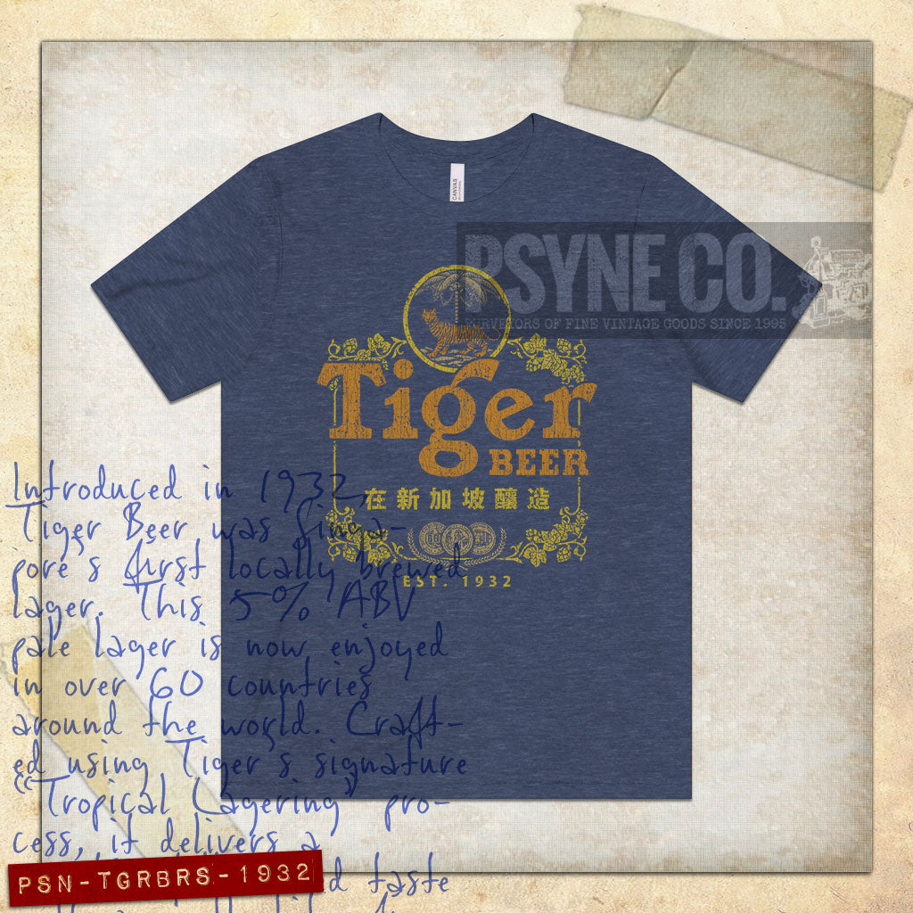 Tiger Beer Singapore 1932 Vintage Men's T-Shirt