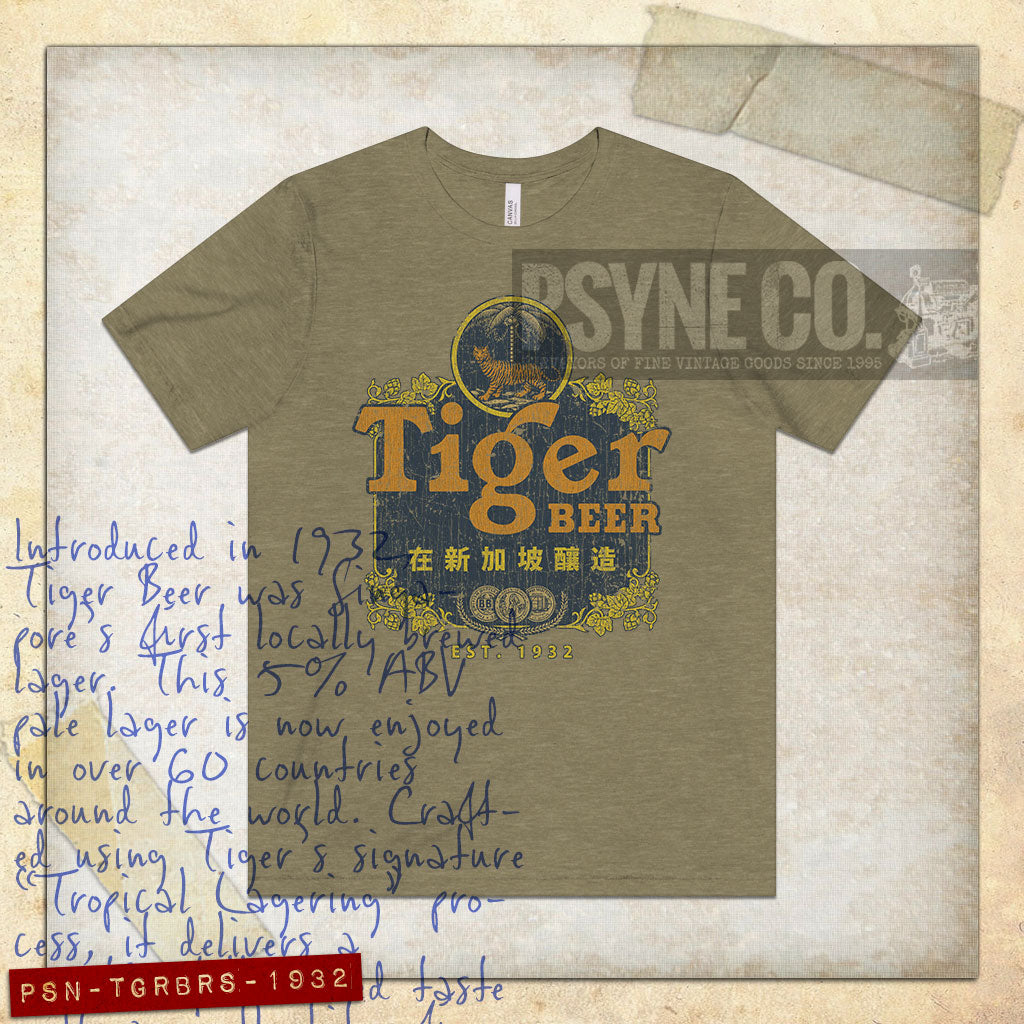 Tiger Beer Singapore 1932 Vintage Men's T-Shirt