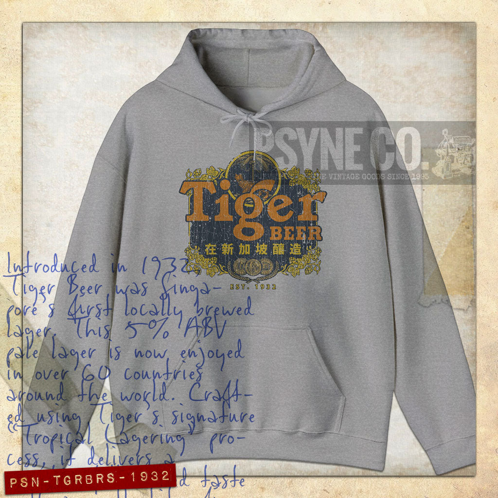 Tiger Beer Singapore 1932 Vintage Hoodie