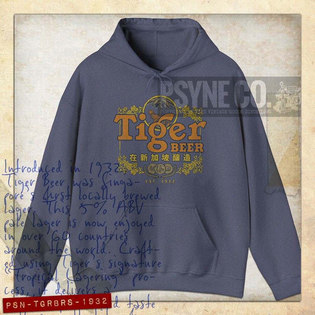 Tiger Beer Singapore 1932 Vintage Hoodie