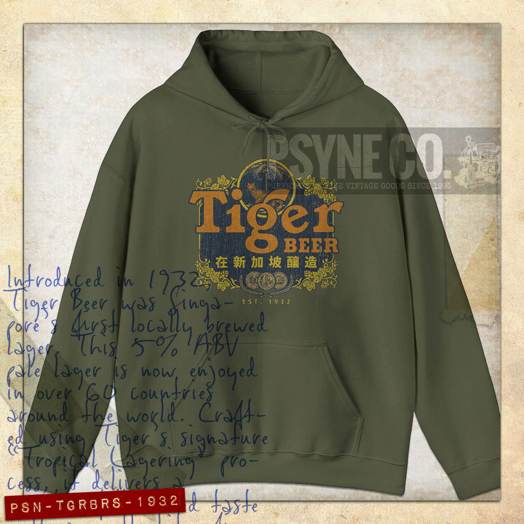 Tiger Beer Singapore 1932 Vintage Hoodie