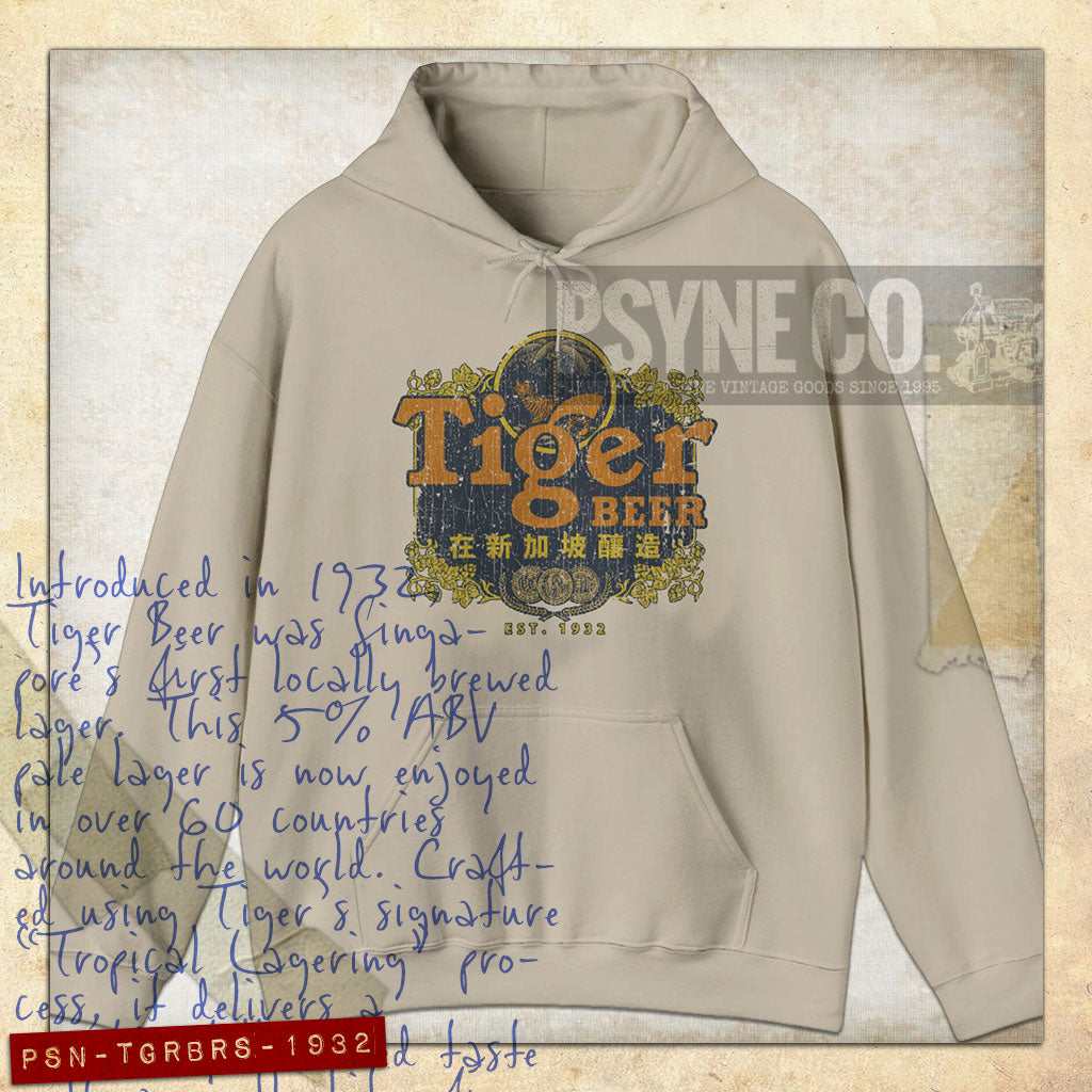 Tiger Beer Singapore 1932 Vintage Hoodie