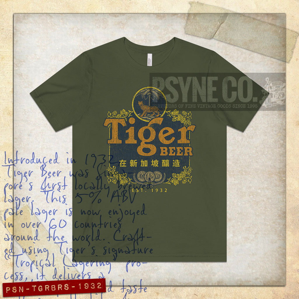 Tiger Beer Singapore 1932 Vintage Men's T-Shirt