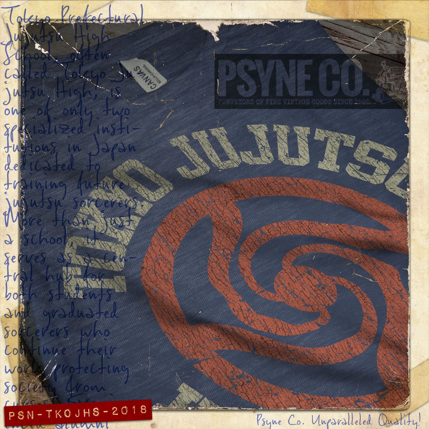 Tokyo Jujutsu High School 2018 Vintage Men’s T-Shirt