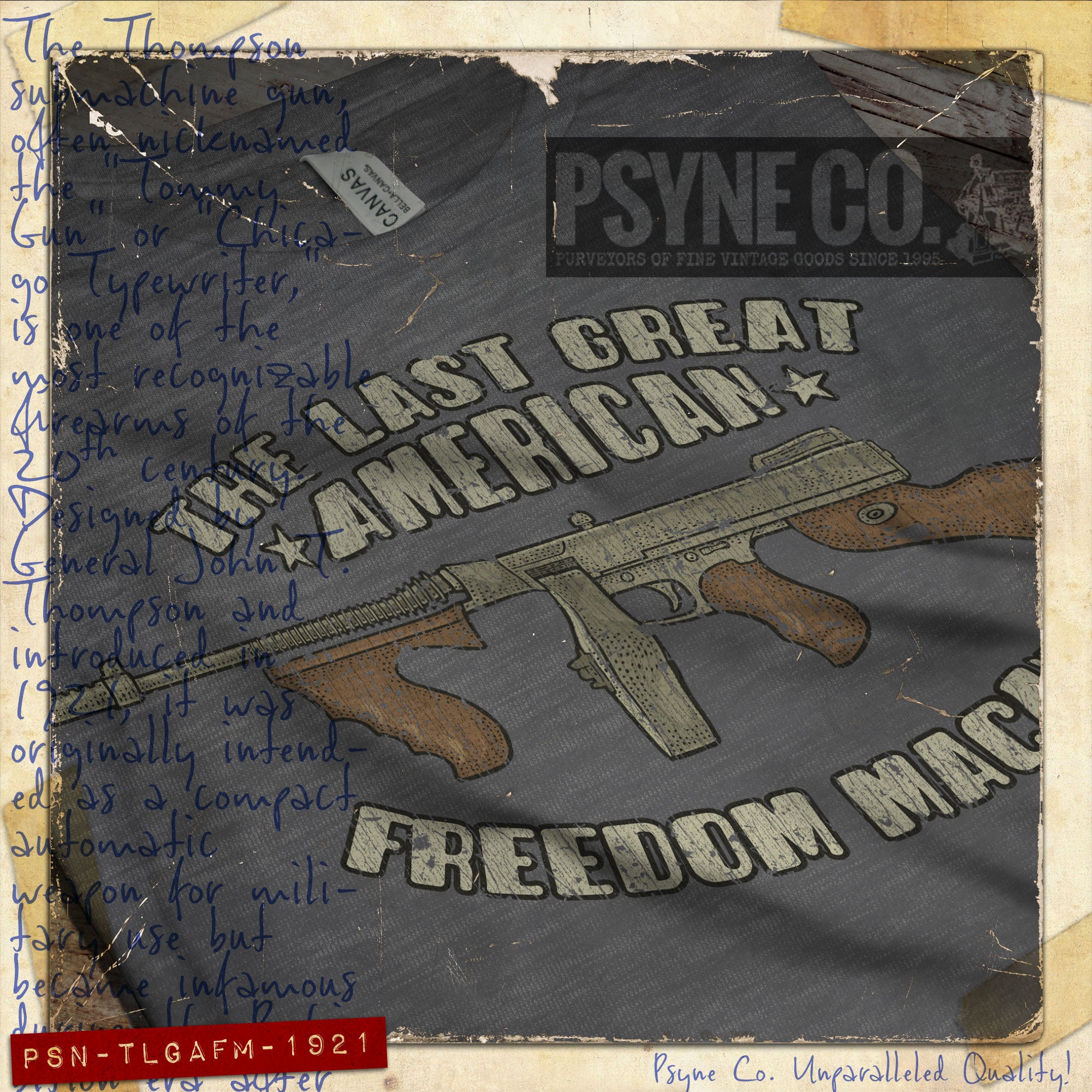 The Last Great American Freedom Machine 1921 Vintage Men’s T-Shirt