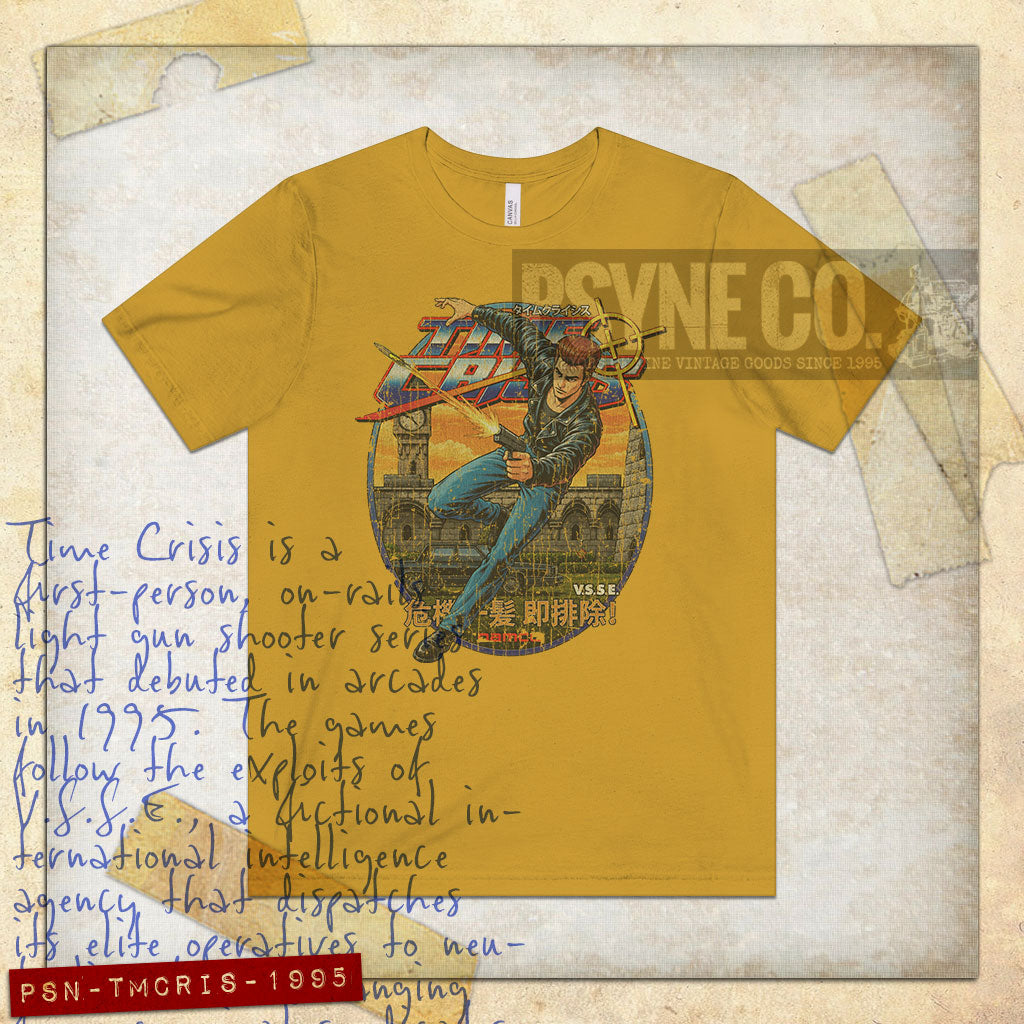 Time Crisis 1995 Vintage Men's T-Shirt