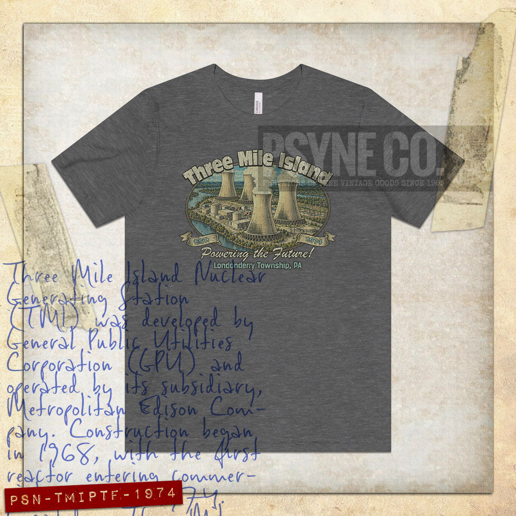 Three Mile Island Powering The Future 1974 Vintage Men's T-Shirt