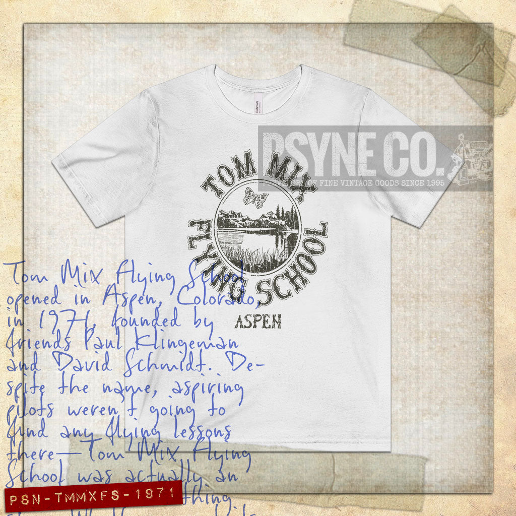 Tom Mix Flying School 1971 Vintage Men's T-Shirt