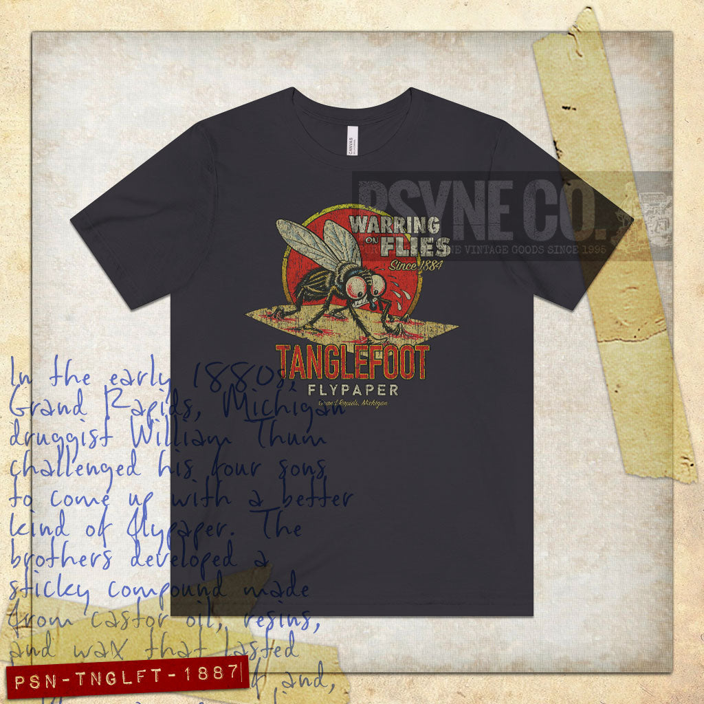 Tanglefoot Flypaper 1887 Vintage Men's T-Shirt