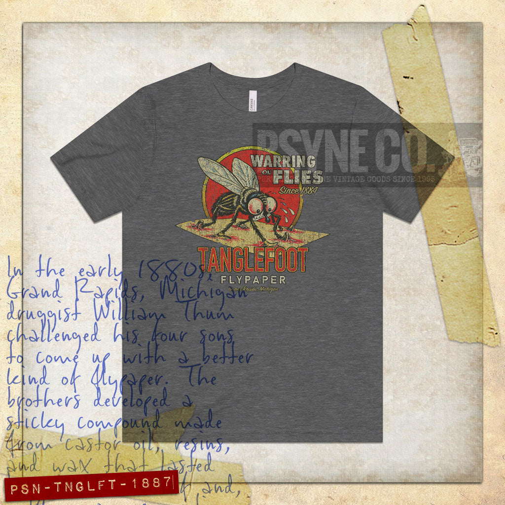 Tanglefoot Flypaper 1887 Vintage Men's T-Shirt