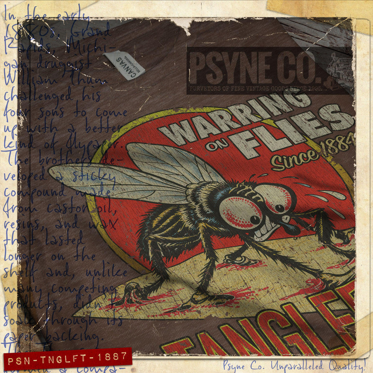 Tanglefoot Flypaper 1887 Vintage Men's T-Shirt