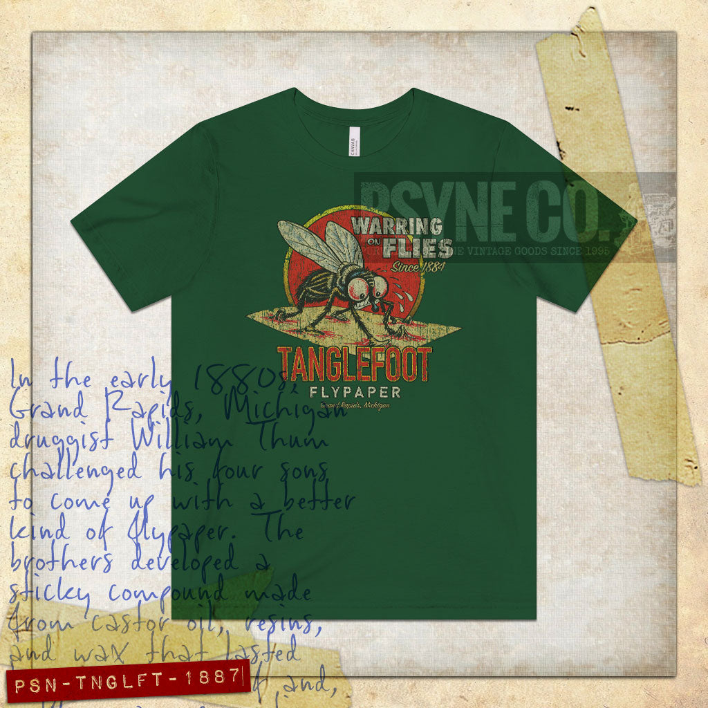 Tanglefoot Flypaper 1887 Vintage Men's T-Shirt