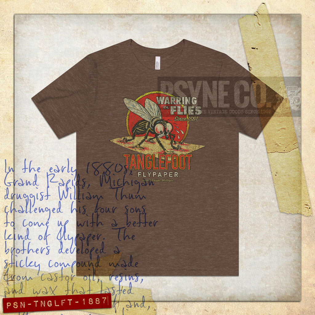 Tanglefoot Flypaper 1887 Vintage Men's T-Shirt