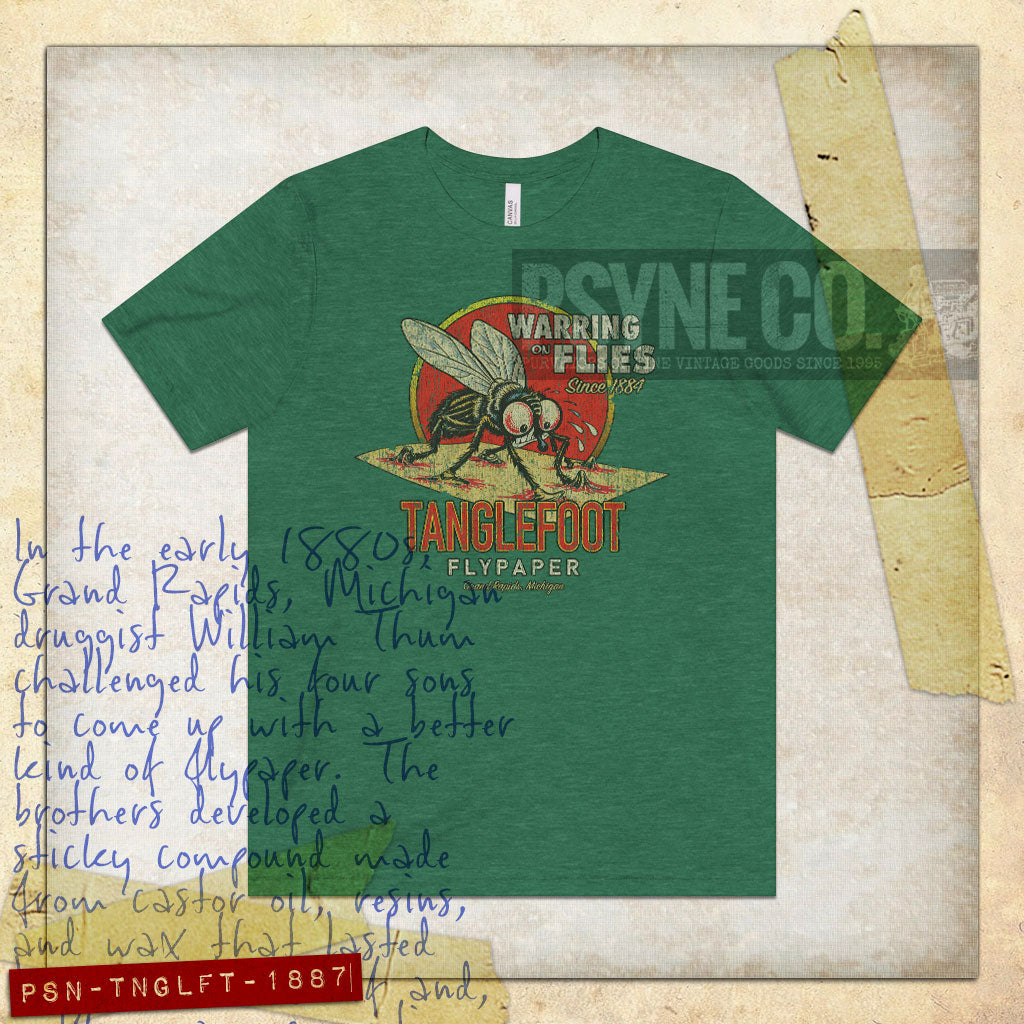 Tanglefoot Flypaper 1887 Vintage Men's T-Shirt