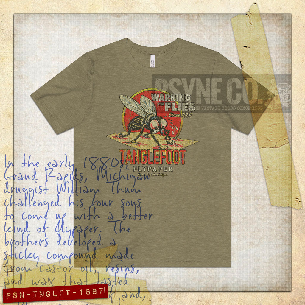 Tanglefoot Flypaper 1887 Vintage Men's T-Shirt