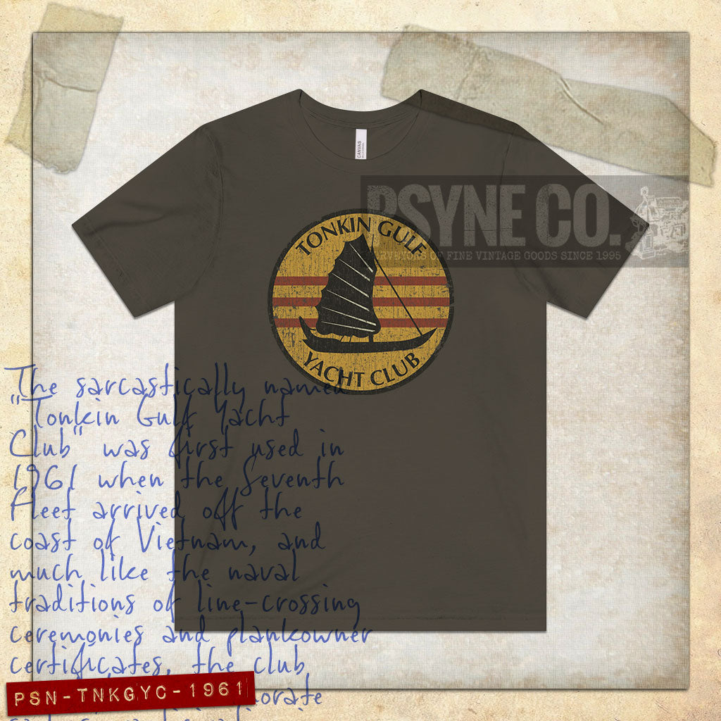 Tonkin Gulf Yacht Club 1961 Vintage Men's T-Shirt