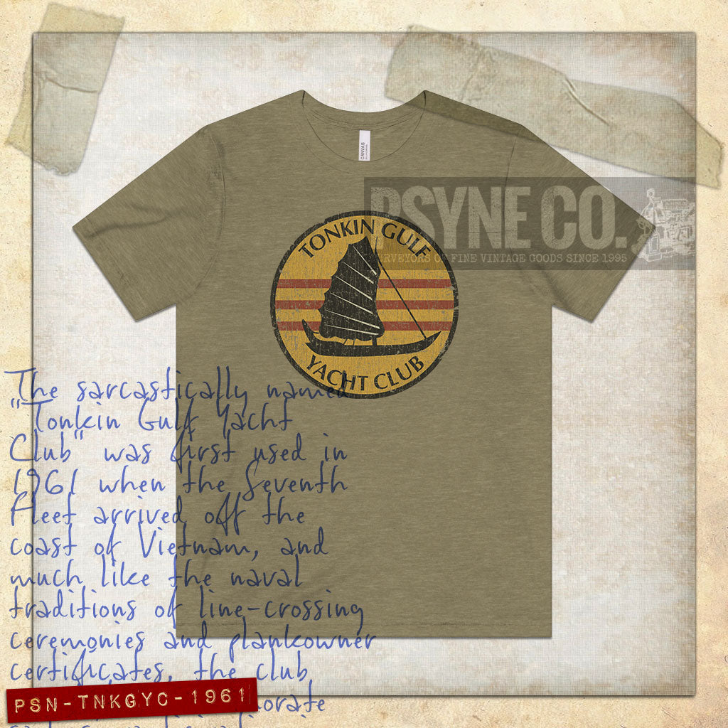 Tonkin Gulf Yacht Club 1961 Vintage Men's T-Shirt