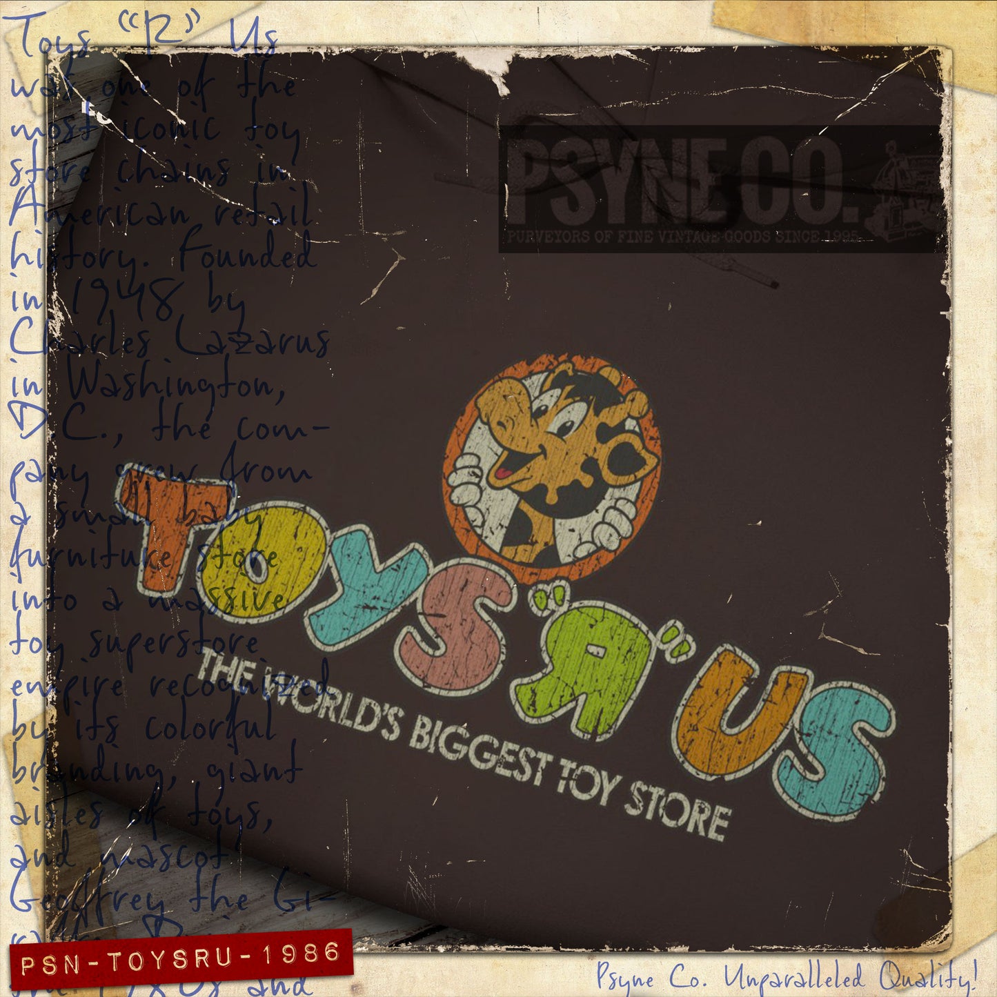 Toys “R” Us 1986 Vintage Men's Hoodie