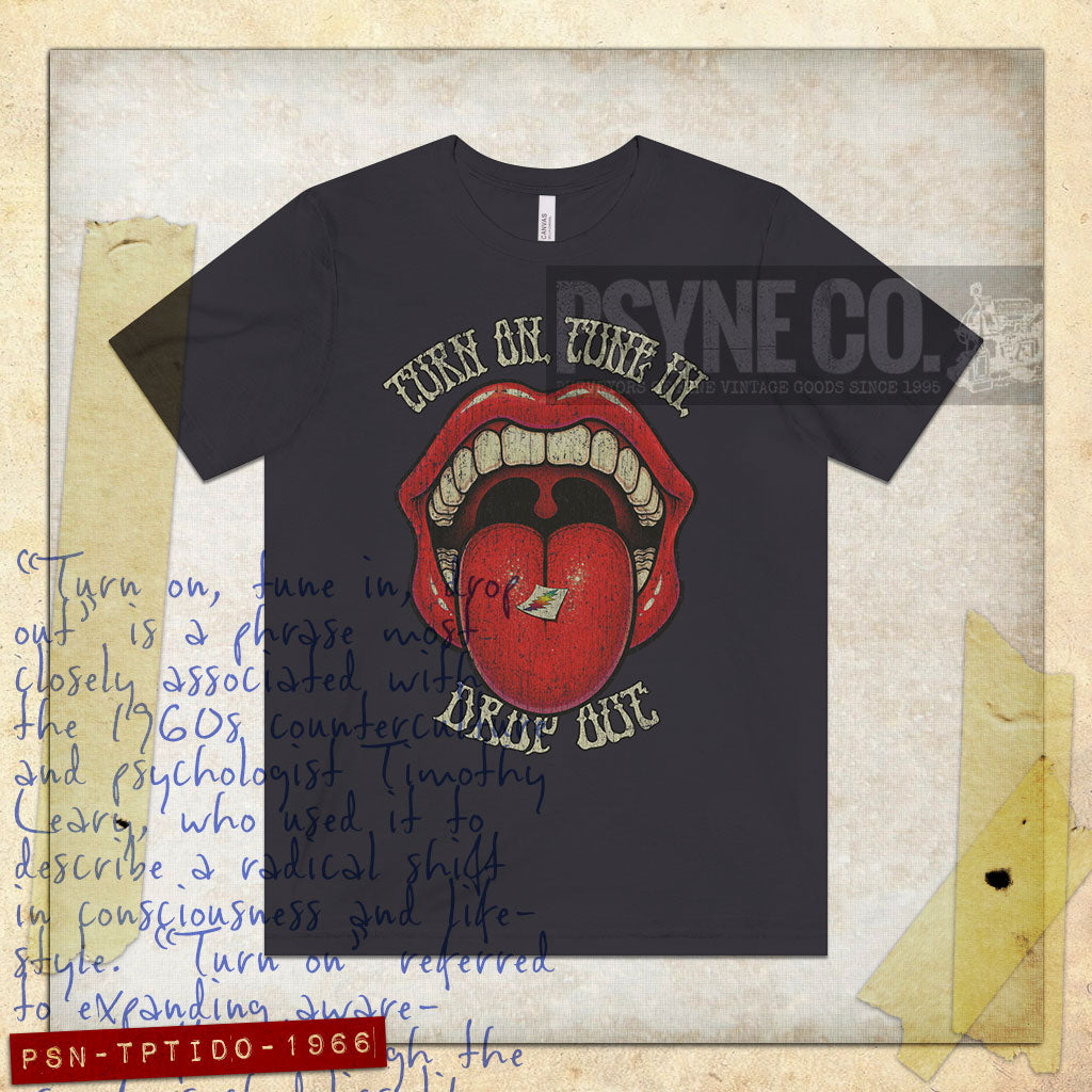 Turn on, Tune in, Drop Out 1966 Vintage Men's T-Shirt