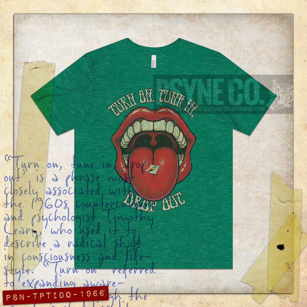Turn on, Tune in, Drop Out 1966 Vintage Men's T-Shirt