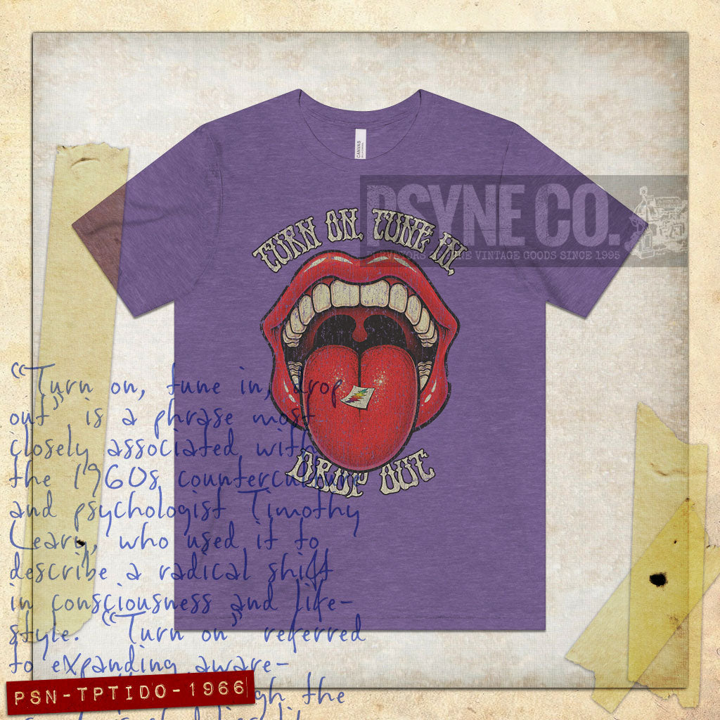 Turn on, Tune in, Drop Out 1966 Vintage Men's T-Shirt
