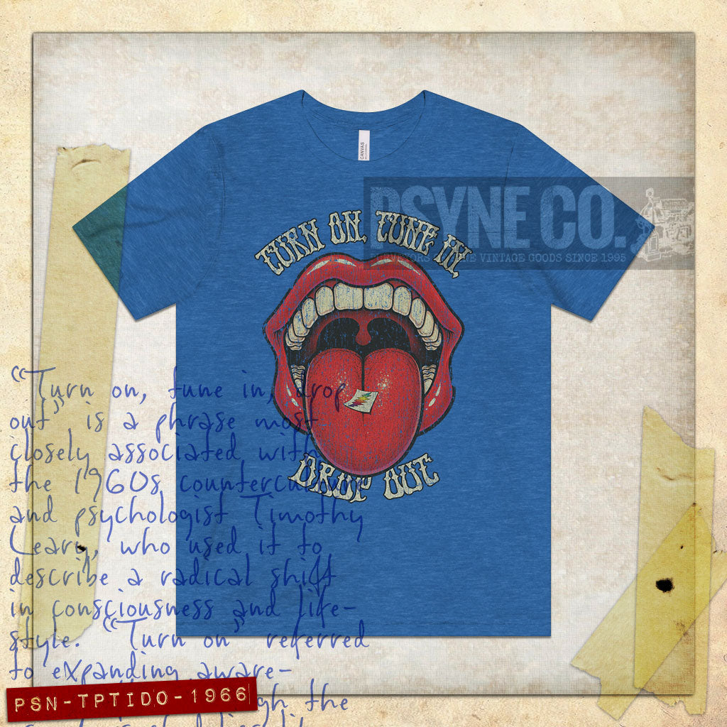 Turn on, Tune in, Drop Out 1966 Vintage Men's T-Shirt