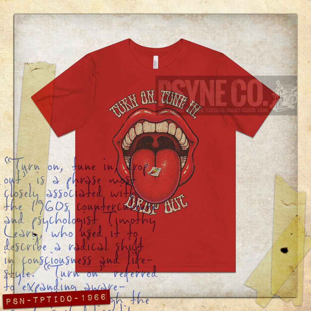 Turn on, Tune in, Drop Out 1966 Vintage Men's T-Shirt