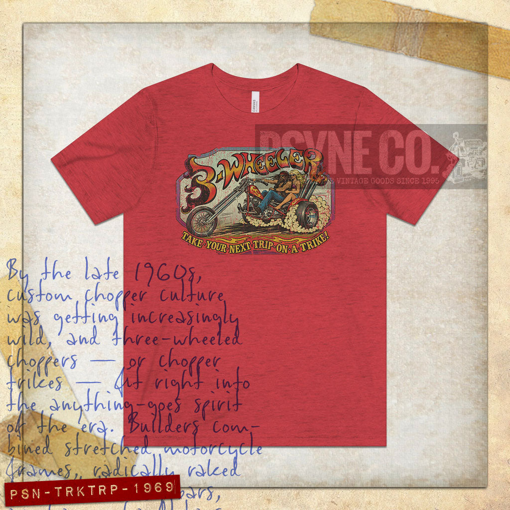 Trike Trippin' 1969 Vintage Men's T-Shirt