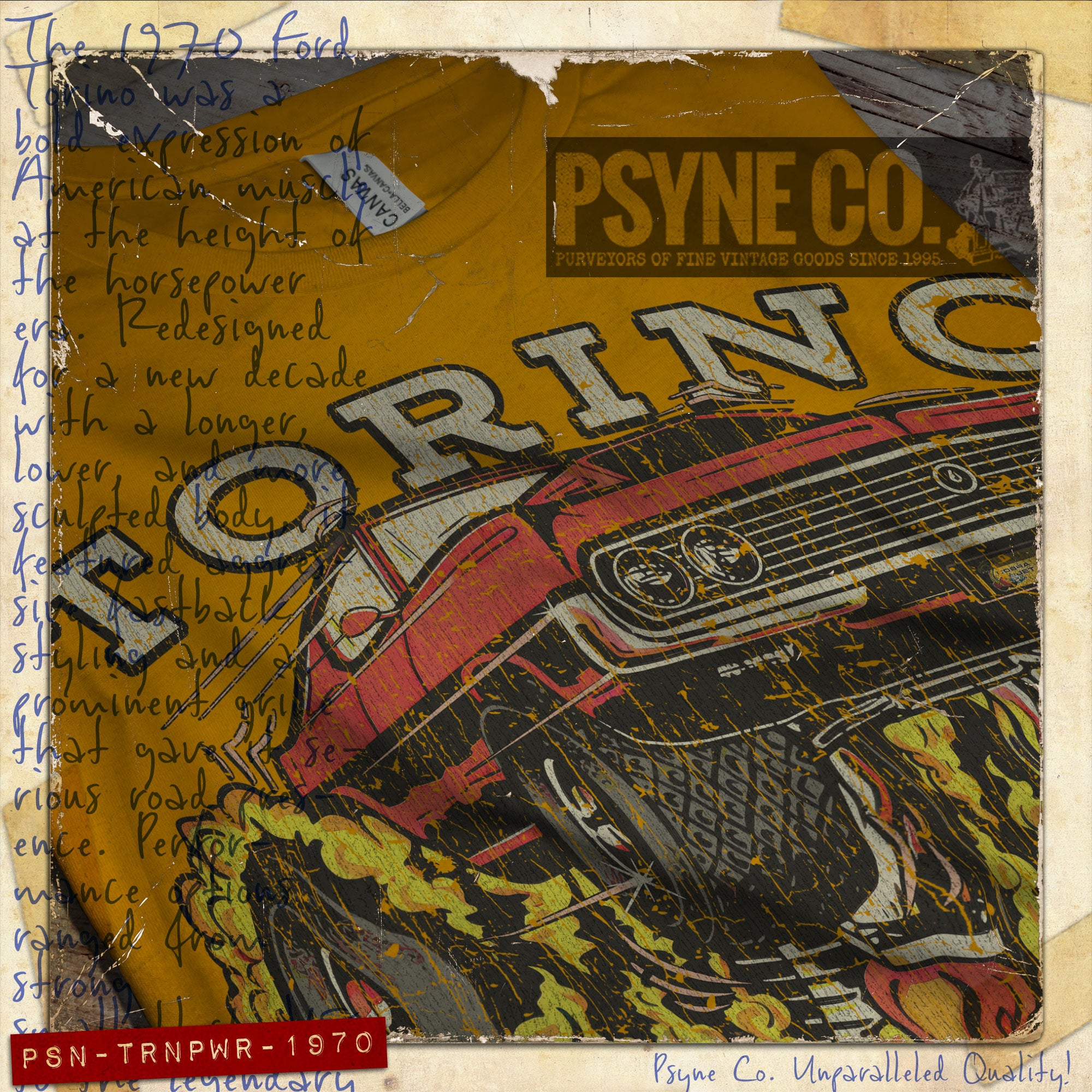 Torino Power 1970 Vintage Men's T-Shirt