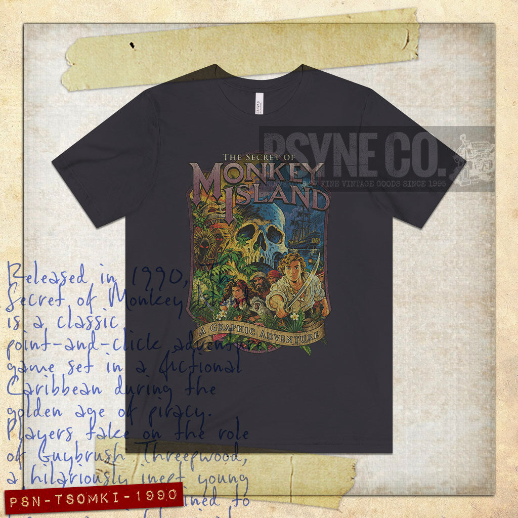The Secret of Monkey Island 1990 Vintage Men's T-Shirt