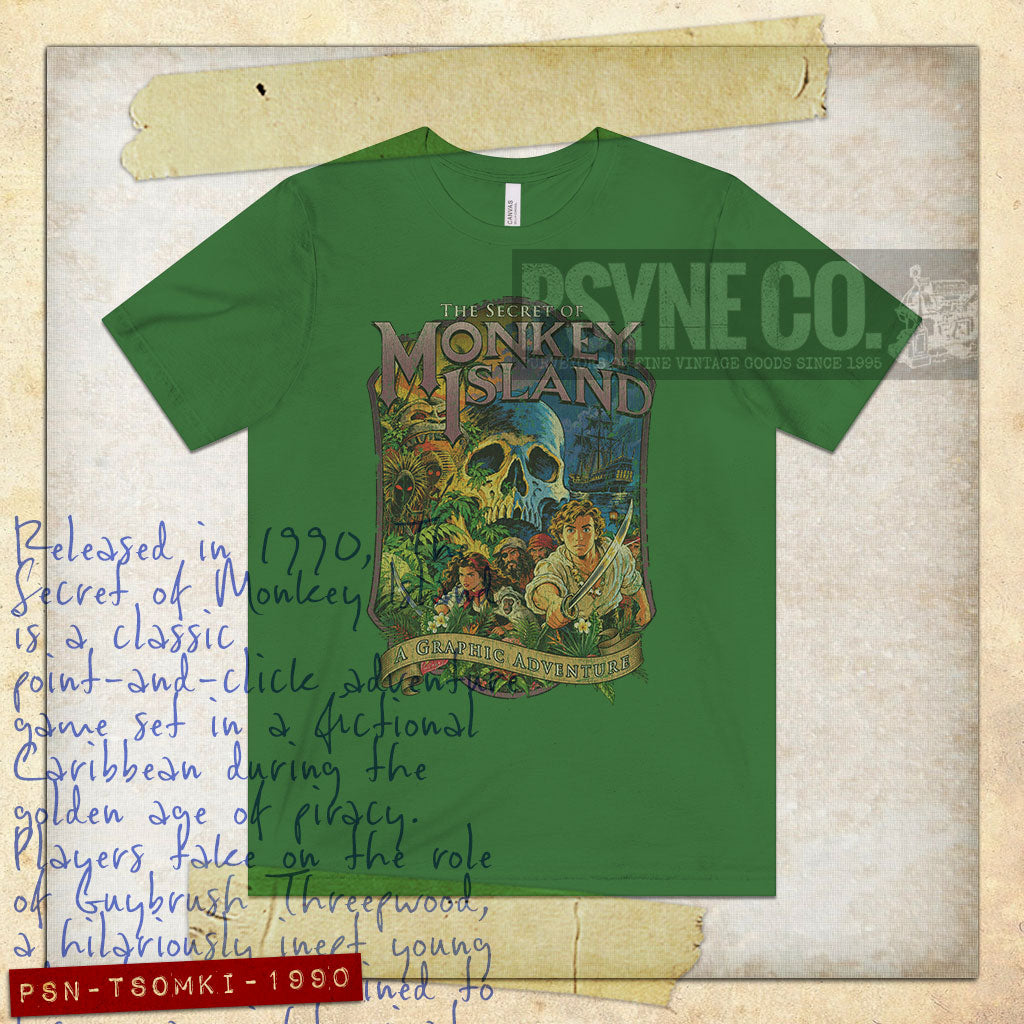 The Secret of Monkey Island 1990 Vintage Men's T-Shirt