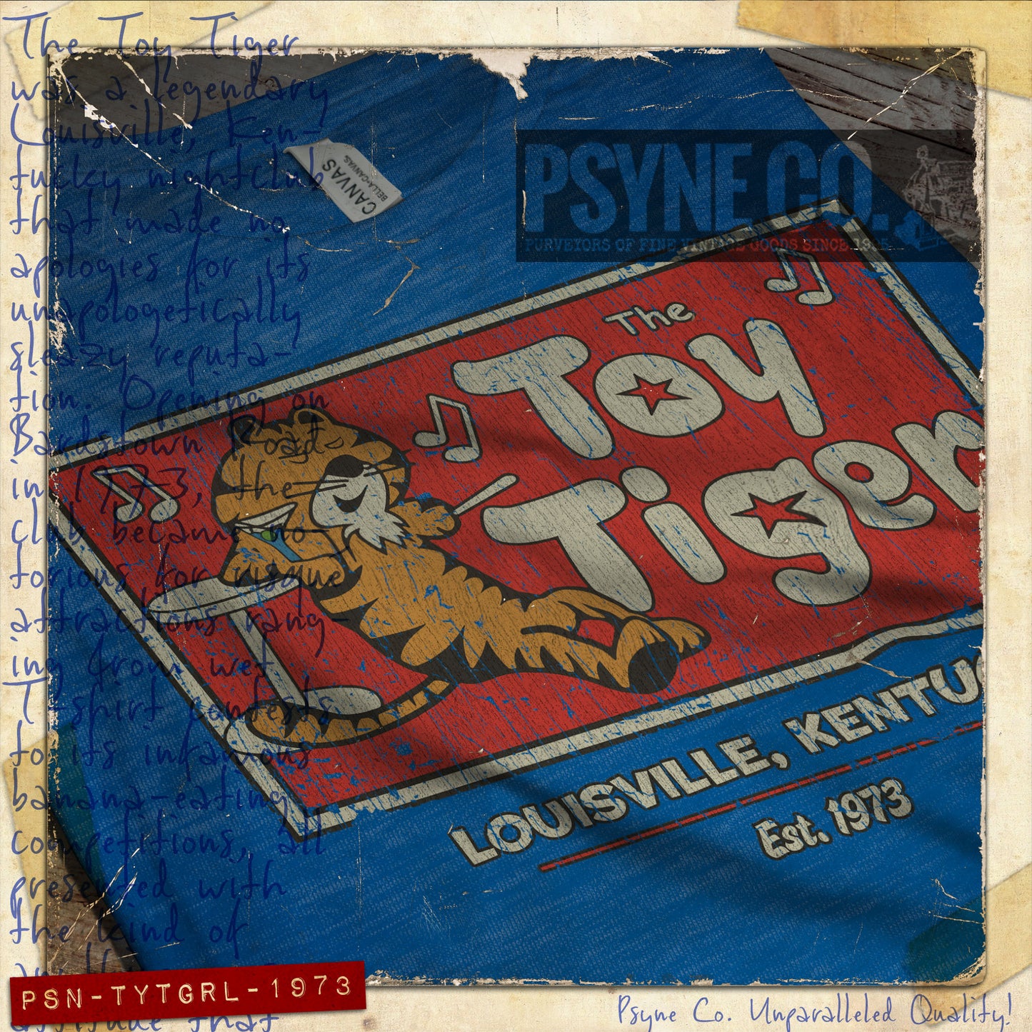 The Toy Tiger Louisville 1973 Vintage Men's T-Shirt