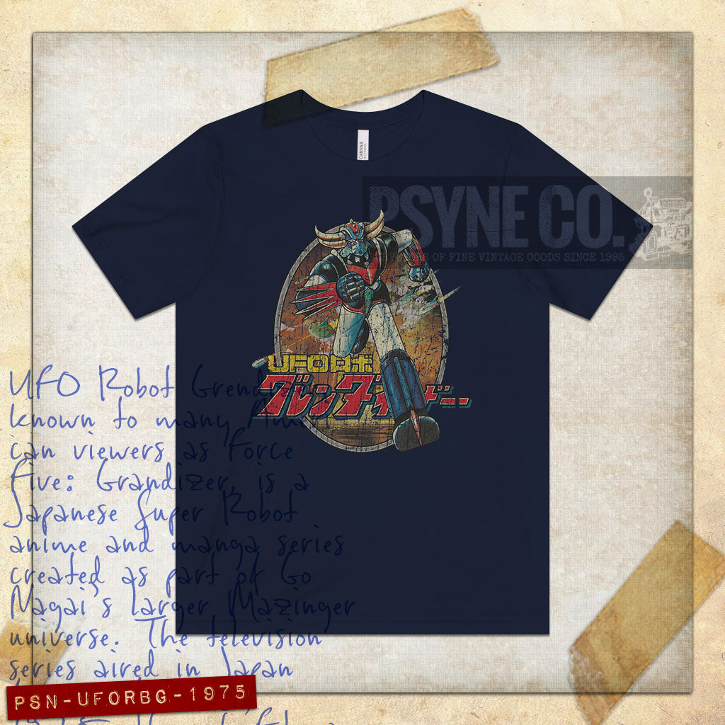 UFO Robot Grendizer 1975 Vintage Men's T-Shirt