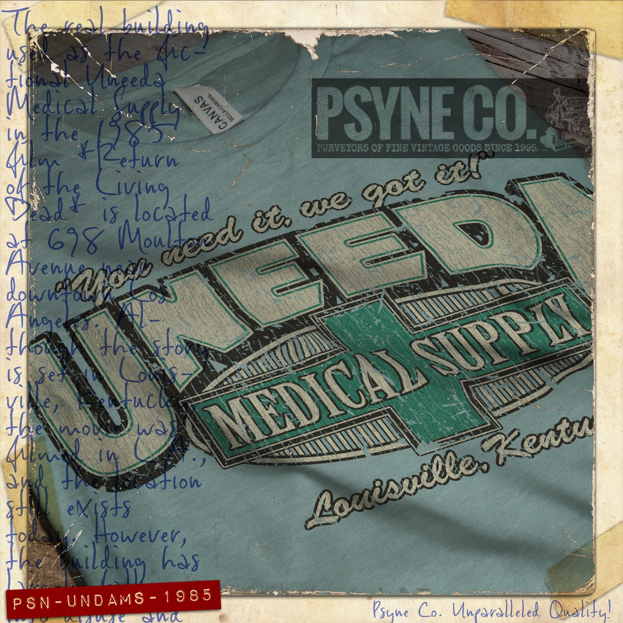 Uneeda Medical Supply 1985 Vintage Men's T-Shirt