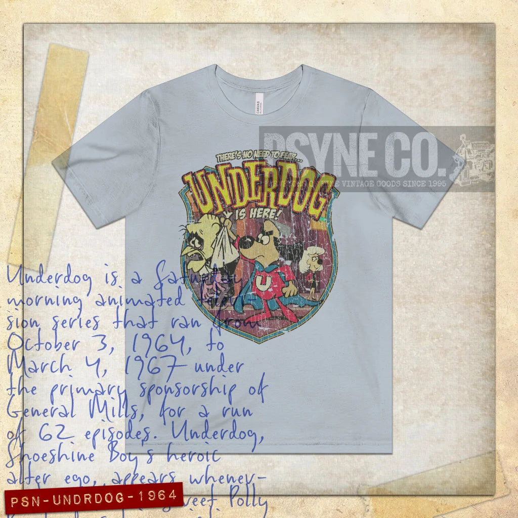 There's No Need to Fear... Underdog is Here! 1964 Vintage Men's T-Shirt