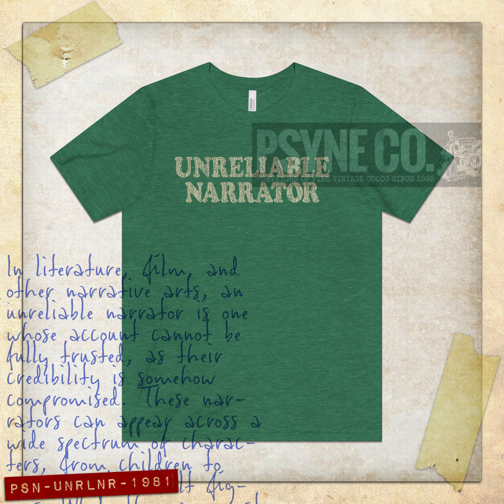 Unreliable Narrator 1981 Vintage Men's T-Shirt