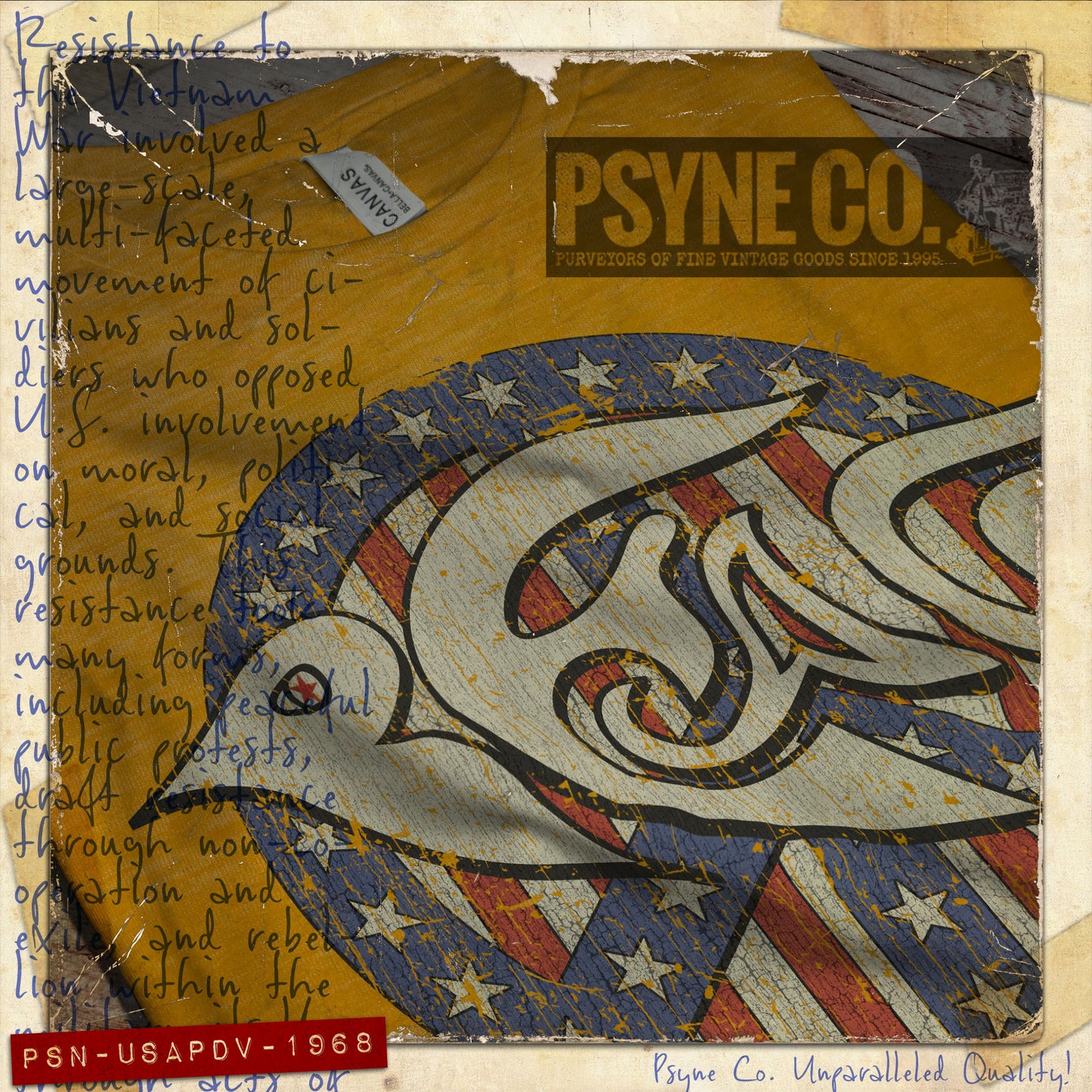 USA Peace Dove 1968 Vintage Men's T-Shirt