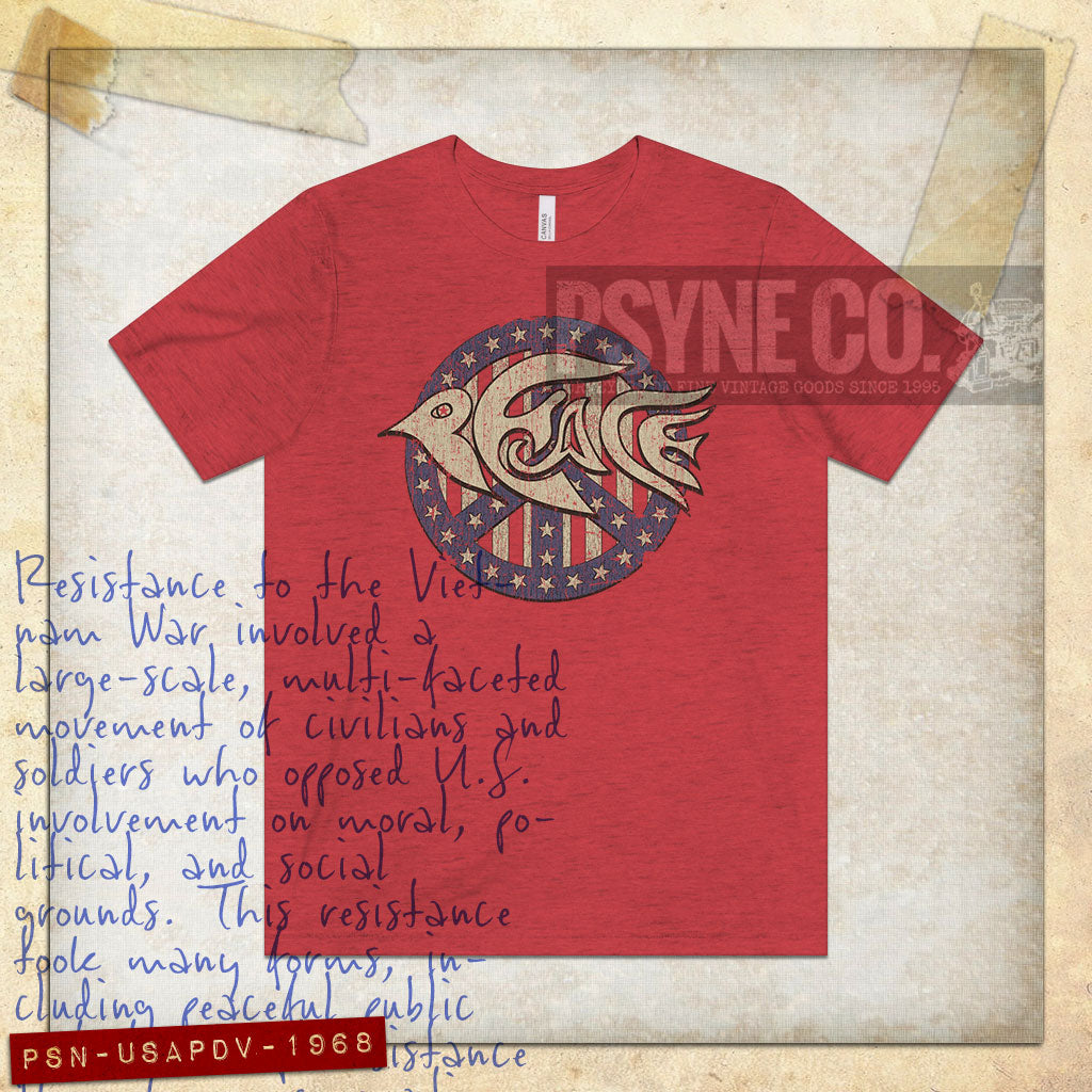 USA Peace Dove 1968 Vintage Men's T-Shirt