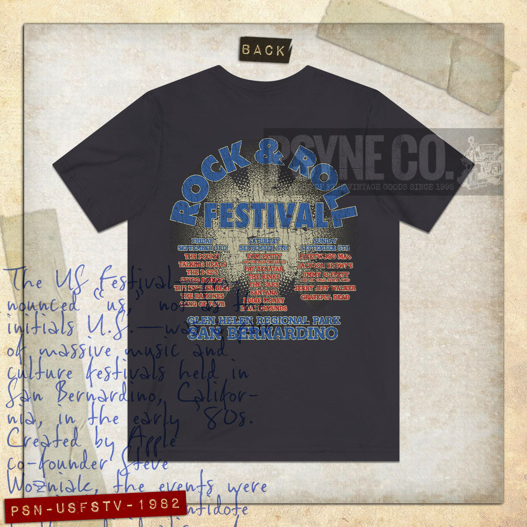 US Festival 1982 F/B Vintage Men’s T-Shirt