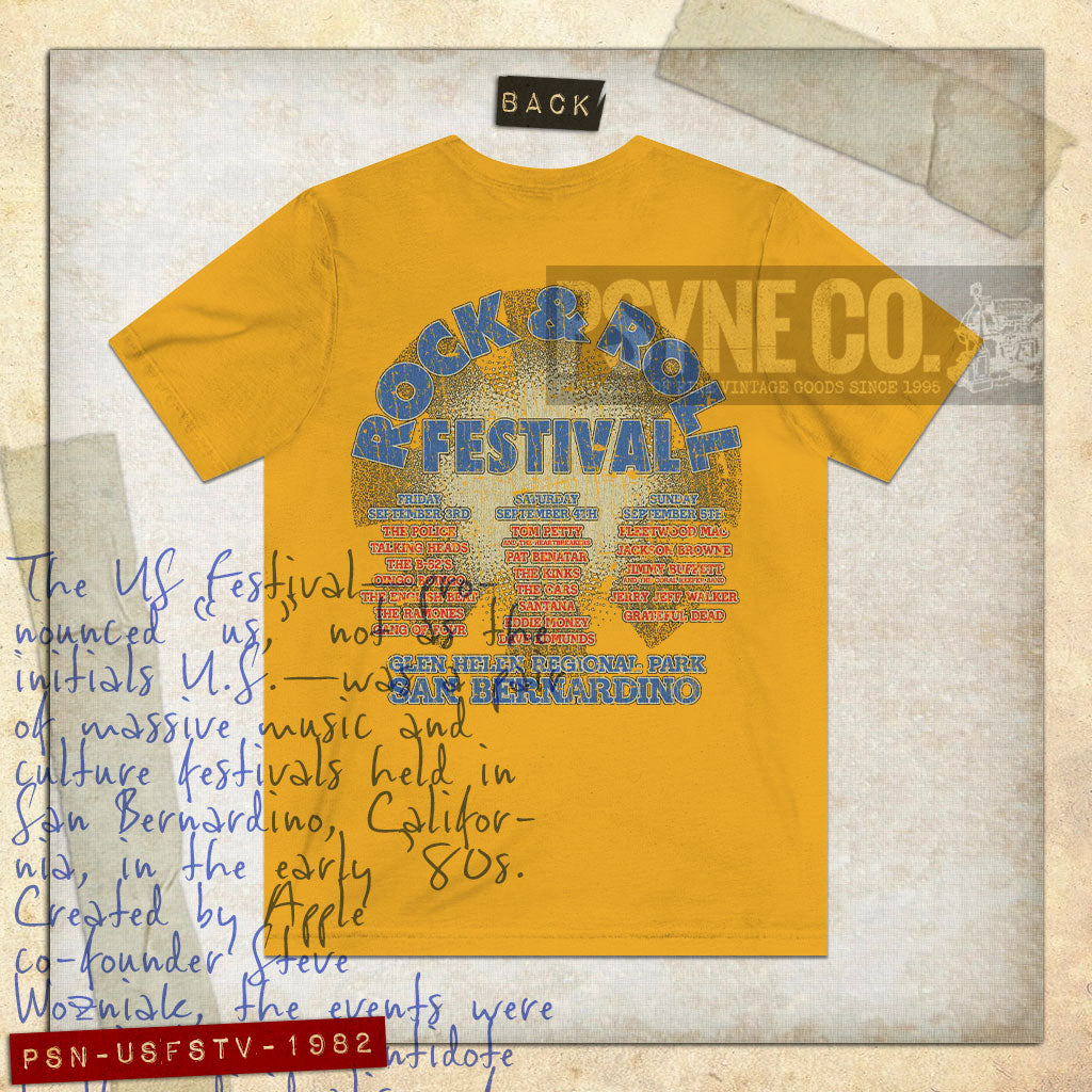 US Festival 1982 F/B Vintage Men’s T-Shirt