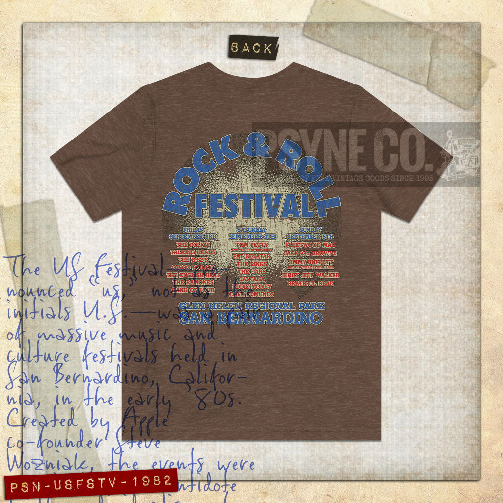 US Festival 1982 F/B Vintage Men’s T-Shirt