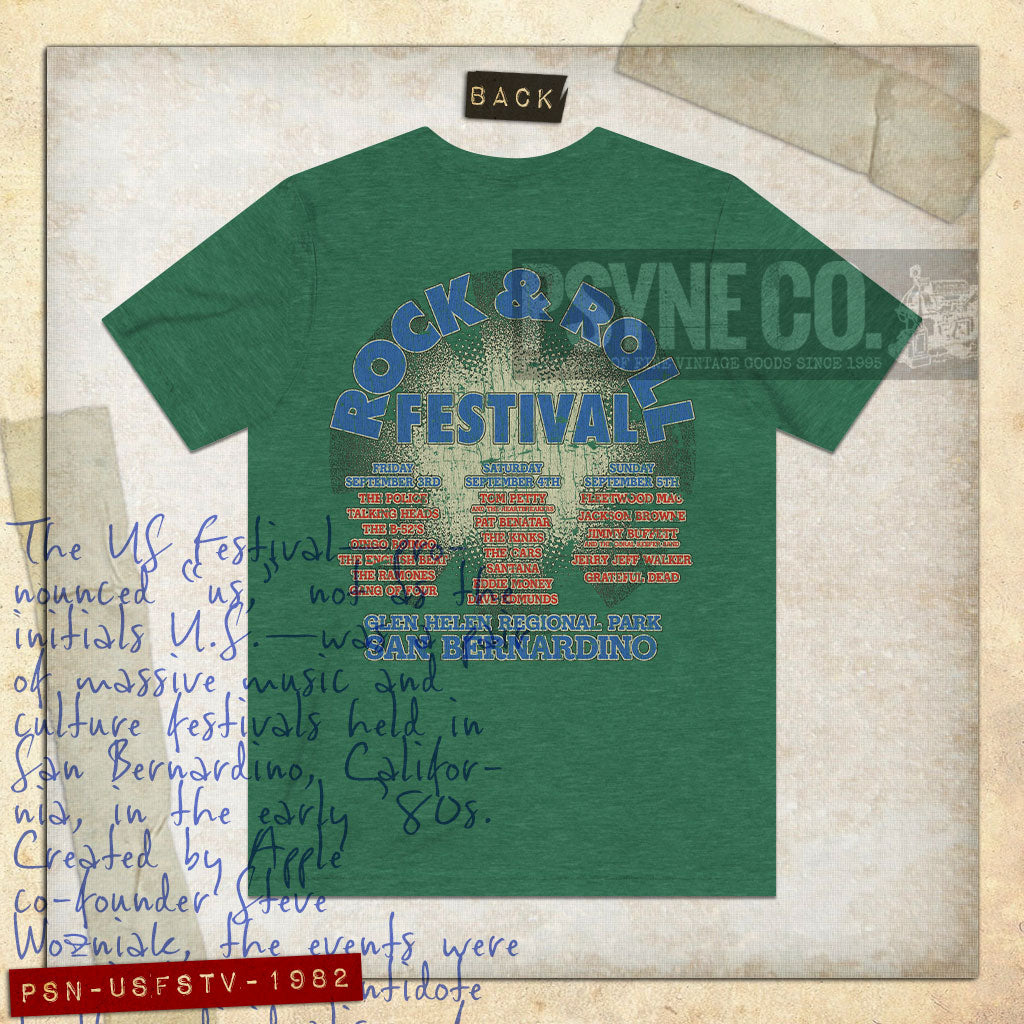 US Festival 1982 F/B Vintage Men’s T-Shirt