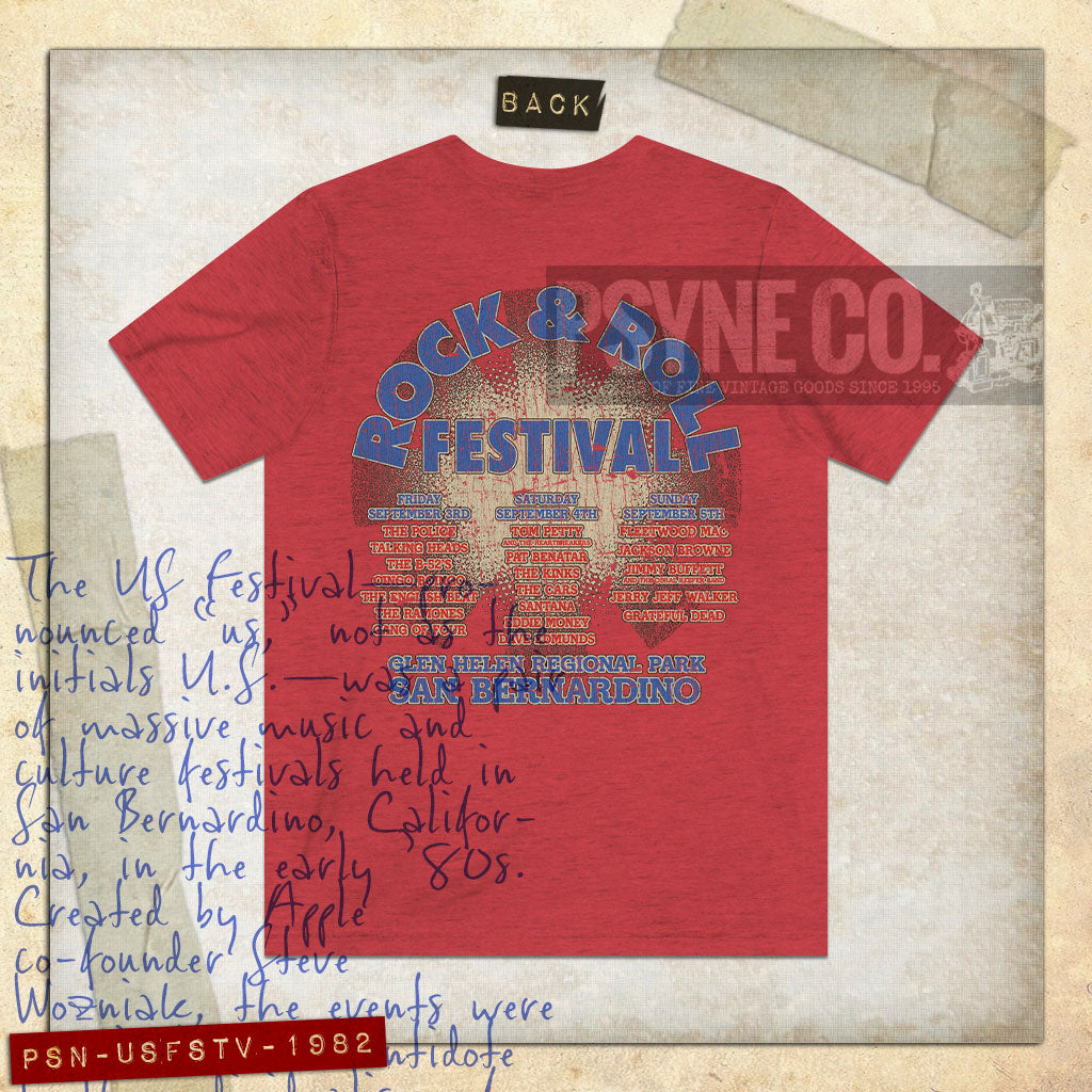 US Festival 1982 F/B Vintage Men’s T-Shirt