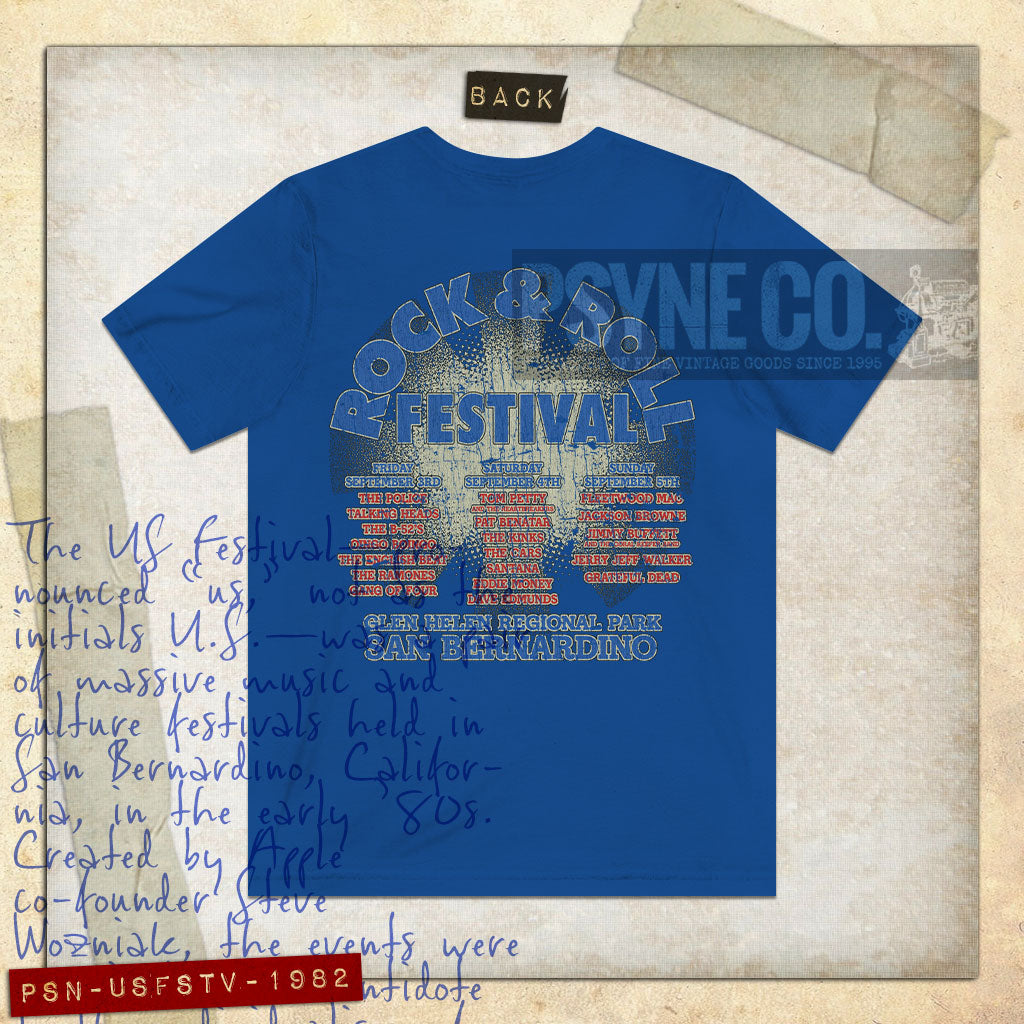 US Festival 1982 F/B Vintage Men’s T-Shirt