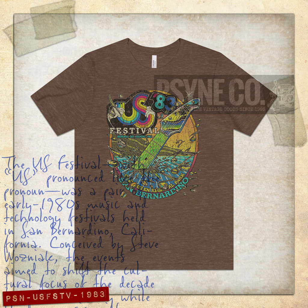 US Festival 1983 F/B Vintage Men's T-Shirt