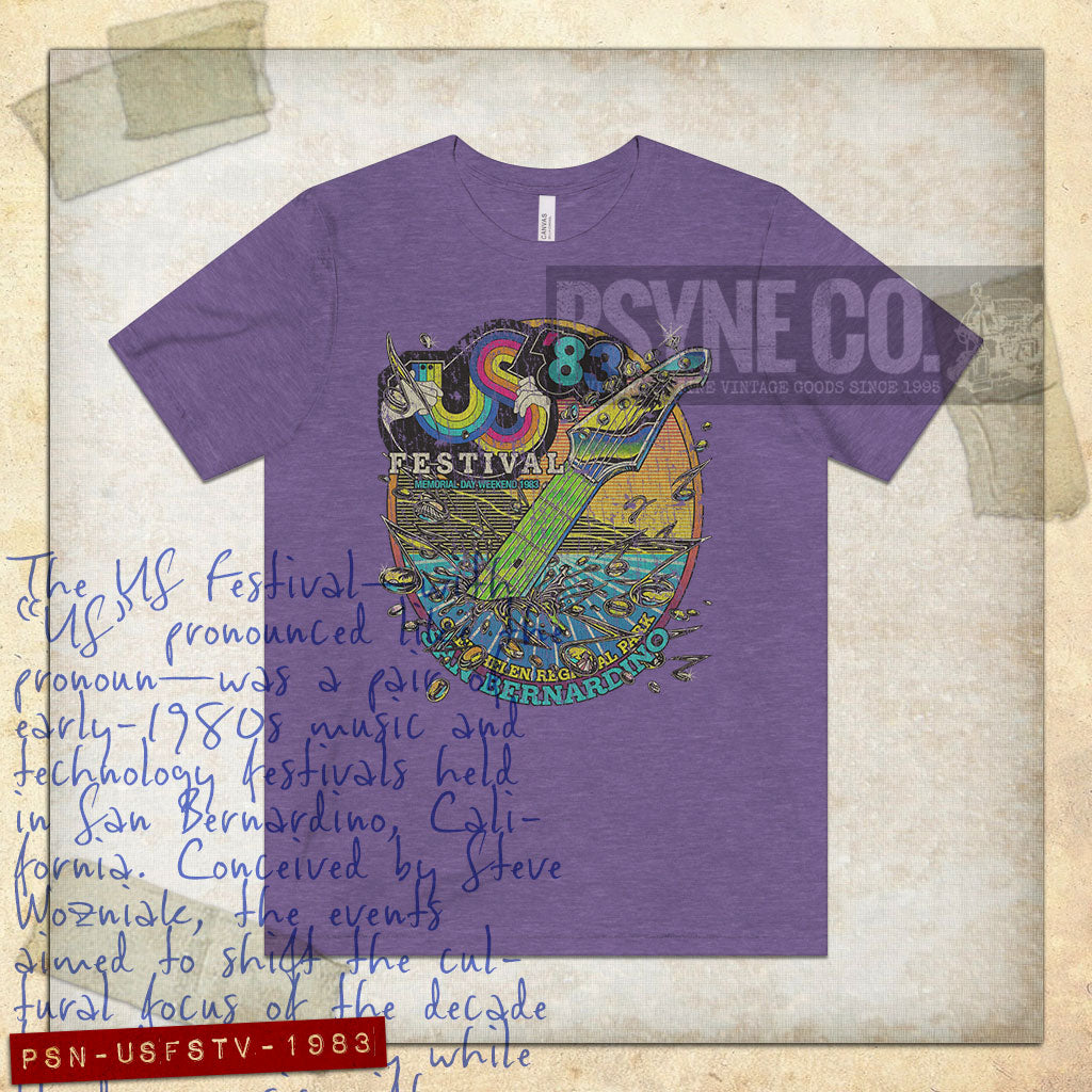 US Festival 1983 F/B Vintage Men's T-Shirt